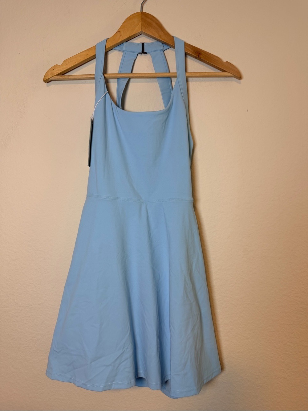 Halara Active Dress Light Blue XS SoftlyZero Airy Backless Twisted - Picture 11 of 13